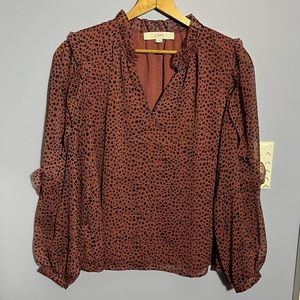 🦋LOFT animal print blouse🦋